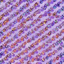 Lumishopusa Disco Sequin Tassel Kimono - Purple Holographic