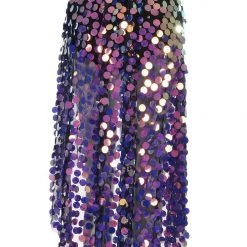 THE LUMi SHOP Electric Lavender Long Sequin Skirt Sequin Skirts