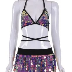 THE LUMi SHOP OUTFIT Dream Electric Lavender Sequin Set (2 Pieces) Sequin Sets