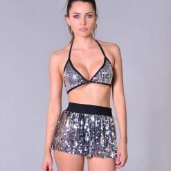 THE LUMi SHOP Disco Sequin Set (Bra + Skirt) - Disco Ball
