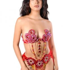 THE LUMI SHOP Red Swan Empress Carnival Bra Top SUMMER 2022