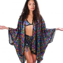 THE LUMI SHOP FULL OUTFIT- Rainbow Sequins (Top+Skirt+Kimono) 7 THE LUMI SHOP FULL OUTFIT- Rainbow Sequins (Top+Skirt+Kimono)