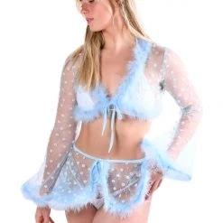 THE LUMI SHOP FUZZY 3D SETS Baby Blue Pixie Fuzzy 3D Set