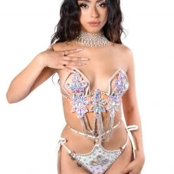 THE LUMI SHOP Sacred Lotus Carnival Bra Top
