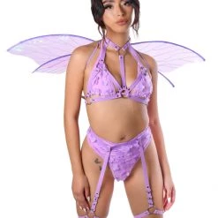 THE LUMI SHOP FULL OUTFIT- Lilac Fairy (Set+Harnesses+ Fairy Wings)