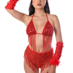 THE LUMI SHOP Hand Stitched Sequin Set- Valentine