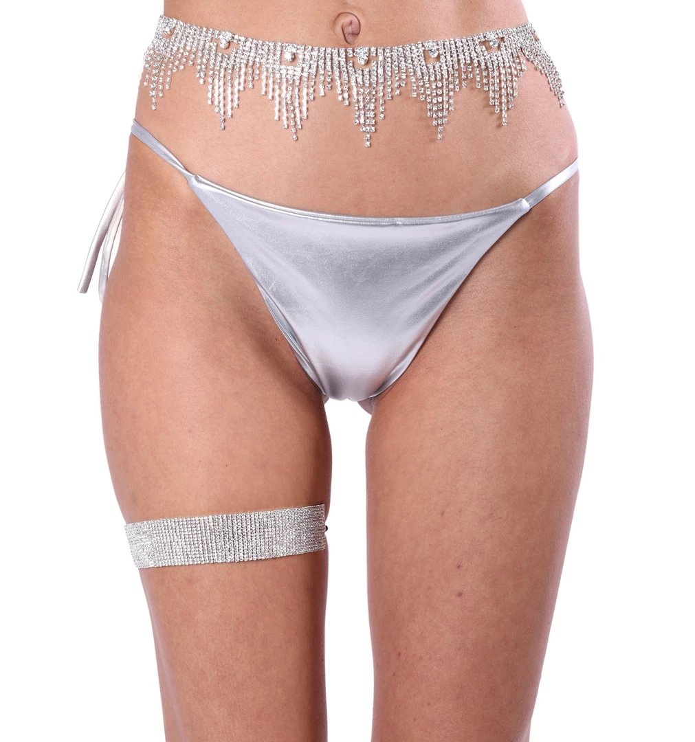 THE LUMI SHOP Rhinestone Collection Silver Crystal Rhinestone Belt 3 THE LUMI SHOP Rhinestone Collection Silver Crystal Rhinestone Belt