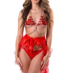 THE LUMI SHOP Flaming Hot Lace Long Skirt 13 THE LUMI SHOP Flaming Hot Lace Long Skirt