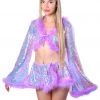 THE LUMI SHOP Lilac Fuzzy 3D Sequin Set