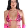 THE LUMI SHOP Hand Stitched Sequin Top- Rose Pink SUMMER 2022 2 THE LUMI SHOP Hand Stitched Sequin Top- Rose Pink SUMMER 2022