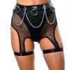 THE LUMI SHOP Black Fishnet Shorts