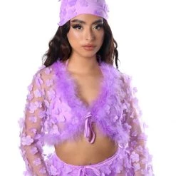 THE LUMI SHOP FUZZY 3D SETS Lilac Blossom Fuzzy 3D Top