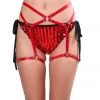 THE LUMI SHOP HARNESSES & CHAINS Red Vegan Leather Leg Harness