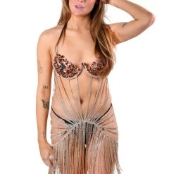 THE LUMI SHOP Auburn Gold Goddess Dress SUMMER 2022