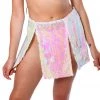 THE LUMi SHOP Iridescent Pink Open Front Sequin Skirt Sequin Skirts