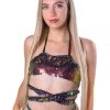 THE LUMI SHOP Karmic Energy Sequin Tie Top