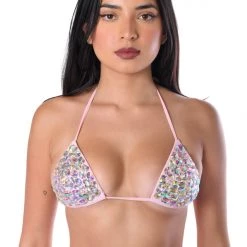 THE LUMI SHOP Hand Stitched Top- Pink Disco