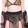 THE LUMi SHOP Gold Fireworks Handcrafted Sequin Set (Top & Skirt)