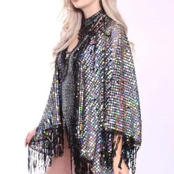 THE LUMi SHOP Disco Sequin Tassel Kimono - Holographic Signature Sequin Kimonos 21 THE LUMi SHOP Disco Sequin Tassel Kimono - Holographic Signature Sequin Kimonos