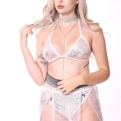 THE LUMi SHOP Shimmer Fairy Handcrafted Sequin Set (Top & Skirt)