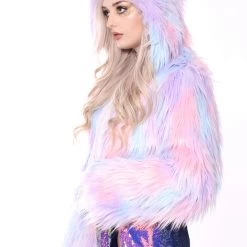 THE LUMi SHOP Cotton Cloud Faux Fur Jacket