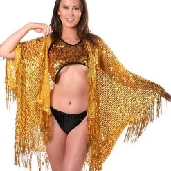 THE LUMI SHOP Sequin Tassel Kimono- Sunshine SPRING 2022