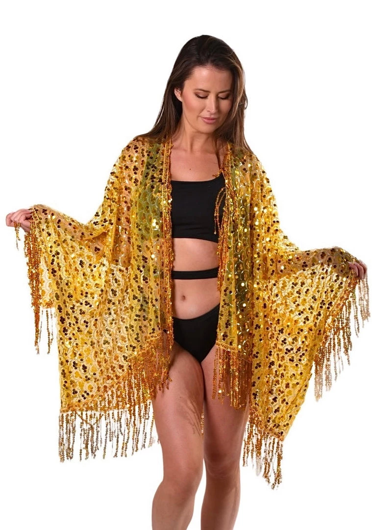 THE LUMI SHOP SPRING 2022 Sequin Tassel Kimono- Gold Treasure 7 THE LUMI SHOP SPRING 2022 Sequin Tassel Kimono- Gold Treasure