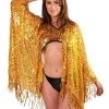 THE LUMI SHOP Sequin Tassel Kimono- Sunshine SPRING 2022