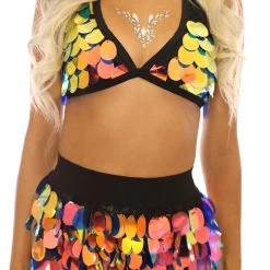 THE LUMi SHOP Moon Child Rain Drop Sequin Skirt