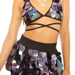 THE LUMi SHOP Aura Unicorn Sequin Skirt Sequin Skirts