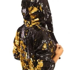 THE LUMi SHOP Sequin Jackets Reversible Sequin Jacket - Black & Gold
