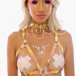 THE LUMi SHOP Iridescent Dream Body Harness Top
