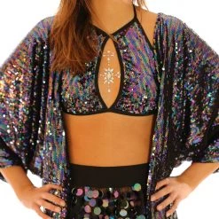 THE LUMi SHOP Aura Dark Ocean Sequin Halter Top 9 THE LUMi SHOP Aura Dark Ocean Sequin Halter Top
