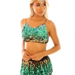 THE LUMi SHOP Green Unicorn Top