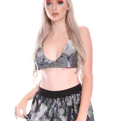 THE LUMi SHOP Cosmic Rainbow Bikini Top Tops