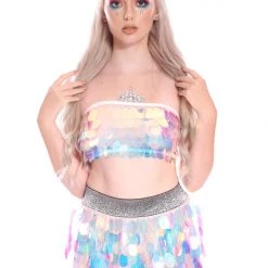 THE LUMi SHOP Unicorn Tears Sequin Tube Top