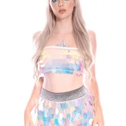 THE LUMi SHOP Unicorn Tears Sequin Tube Top