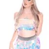 THE LUMi SHOP Sequin Sets Reversible Sequin Set (Tube Top & Skirt) - Small Unicorn Tears