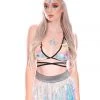 THE LUMi SHOP Iridescent Unicorn Tears Mini Sequin Skirt Sequin Skirts