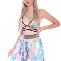 THE LUMi SHOP Unicorn Tears Sequin Skirt (Long) Sequin Skirts