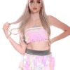 THE LUMi SHOP Cotton Candy Mini Sequin Skirt