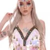THE LUMi SHOP Tops Iridescent Meridian Queen Halter Top