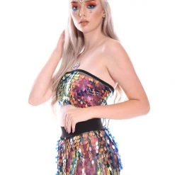 THE LUMi SHOP Moon Child Sequin Tube Top