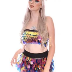 THE LUMi SHOP Sequin Tops Moon Child Goddess Sequin Tube Top