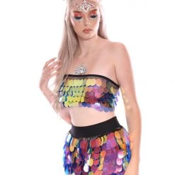 THE LUMi SHOP Sequin Tops Moon Child Goddess Sequin Tube Top