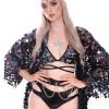 THE LUMi SHOP Signature Sequin Kimonos Dark Ocean Sequin Kimono