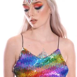 THE LUMi SHOP Dreamy Rainbow Top Tops