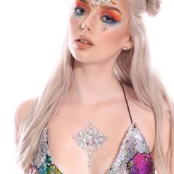 THE LUMi SHOP Sequin Sets Reversible Sequin Set (Bralette & Skirt) - Dreamy Rainbow