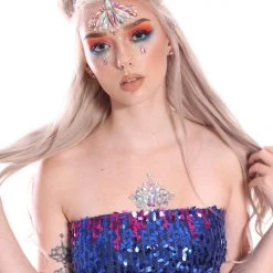 THE LUMi SHOP Deep Ocean Sequin Tube Top