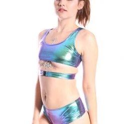 THE LUMi SHOP Alien City Crop Tank Top Tops